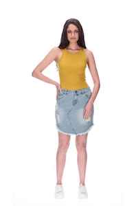 CHARLO Emma Denim Skirt