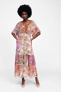 DIXIE Gelato Paisley V Dress