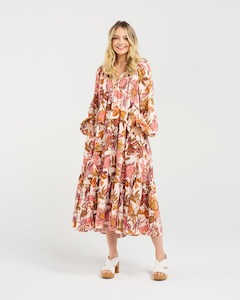 BLACKSTONE Liana Tiered Dress PinkSG