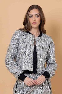 Amaya: AMAYA Noah Seq Bomber Silver