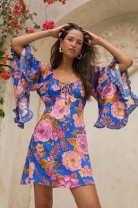 Nine Lives Bazaar: NLB Tessa Mini Dress Peony Purple