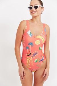 HAVEN Cabana OP Swimsuit BCoral