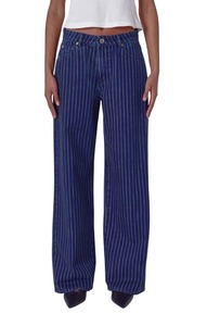 ROLLA'S Kate Baggy Stripe Jeans Indigo