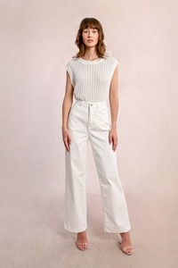 MOLLY BRACKEN Woven Pants White