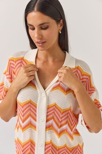 Tops: TUESDAY Revere Top Chevron