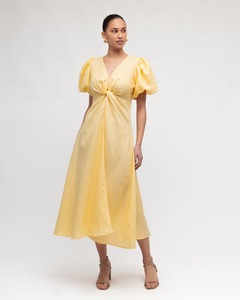 WHITE CLOSET Twist Dress Butter