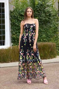 Augustine: AUGUSTINE Cammie Emb Dress BlackL