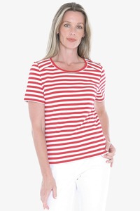 Jump: JUMP Stripe SS Tee RedW