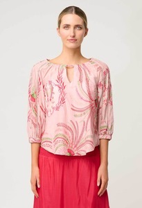 Our Full Range: ONCE WAS Sakina Silk Blouse Palmarosa