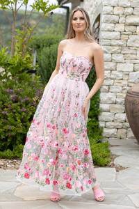 AUGUSTINE Milan Strapless Dress BPink