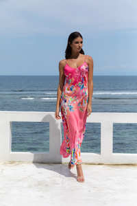 Dresses: KACHEL Lia Slip Dress Vivid Petals