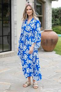 Charlo: CHARLO Frances Kimono Blue