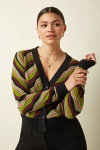 Knitwear: KING LOUIE Razzle Cardy PGreen