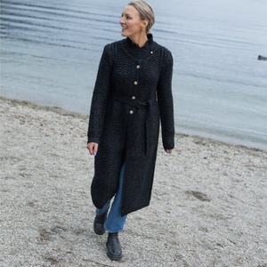 Jackets: MOKE Naomi Knit Coat Black