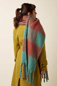 King Louie: KING LOUIE Check Scarf RioRed