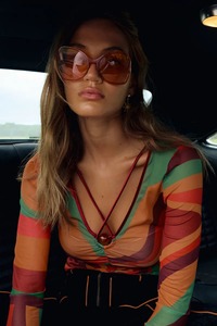 NLB Claudia Mesh Top Crimson Sun