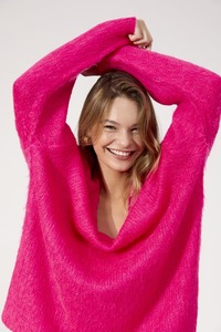 Knitwear: HAVEN Lyon Relaxed Jumper HPink