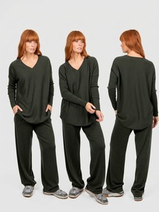 B&L Pullover QueenV CHem Olive