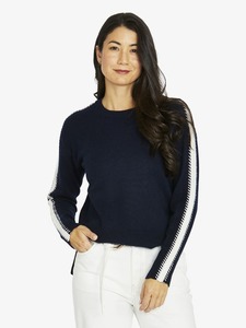 Our Full Range: JUMP Sleeve Stitch Pullover NavyIv
