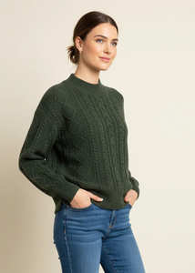 JUMP Mock Cable Pullover Thyme