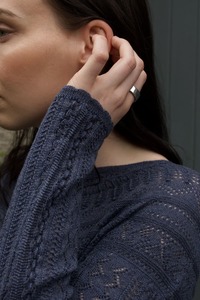 Knitwear: ERIBE Vaila Lace Sweater DenBlue