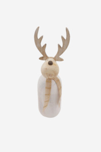 Wooden Reindeer White - Large