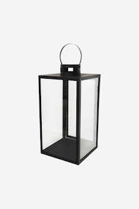 Decor: Lantern Rectangular 45cm - Black