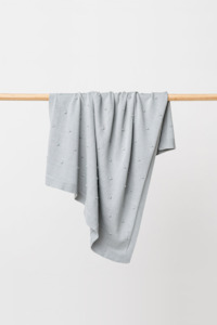 Blankets And Swaddles: Billie Organic Blanket - Sea