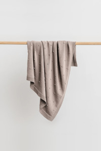 Blankets And Swaddles: Billie Organic Blanket - Mushroom