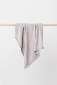 Blankets And Swaddles: Marley Organic Blanket - Glacier