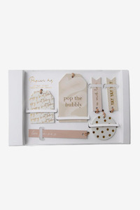 Books And Stationery: Luxury Blush Boxed Gift Tags