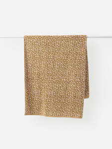 Bathroom: Forget Me Not Cotton Citron/Nougat - Hand Towel