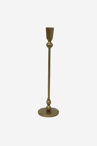 Home: Eddie Gold Candle Holder - Large