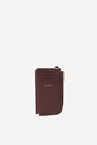 Saben: Winona Card Holder - Merlot