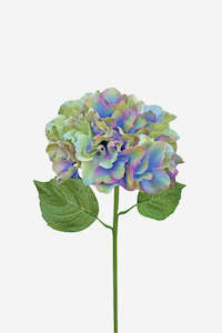 Faux Greenery: Italian Hydrangea - Pale Green Blue/Pink