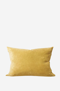 Cushions: Velvet Cushion - Cider