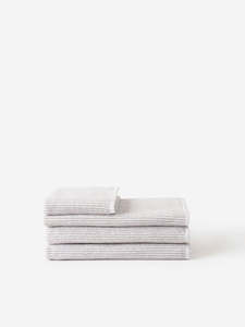 Stripe Cotton Grey/ White - Hand Towel