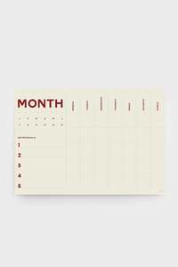 Books And Stationery: Month Planner - A2