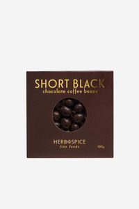 Short Black Chocolate Coffee Beans