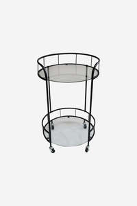 Glassware: Delta Bar Cart - Black