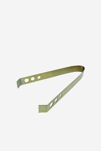 Glassware: Art Deco Ice Tongs - Gold