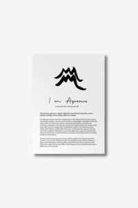 Star Sign Print - Aquarius