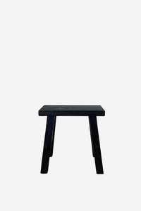 Furniture: Reclaimed Wood Black Bench - Small