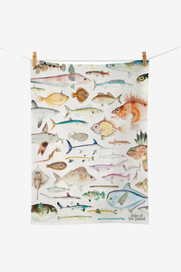 Fishes Of NZ - Tea Towel