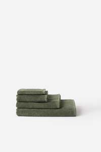 Bathroom: Classic Cotton Hand Towel - Olive