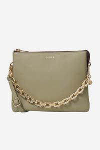 Matilda Crossbody - Eucalyptus + Chunky Chain