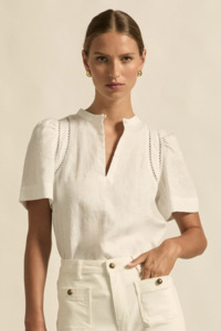 Zoe Kratzmann: Recollect Top - Porcelain