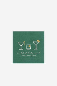 Holiday Spirit Christmas Cocktail Napkins