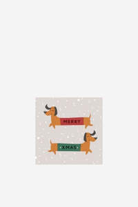 Merry Dachshund Napkins