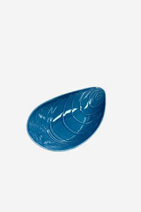 Fathers Day: Mussel Porcelain Bowl - Blue